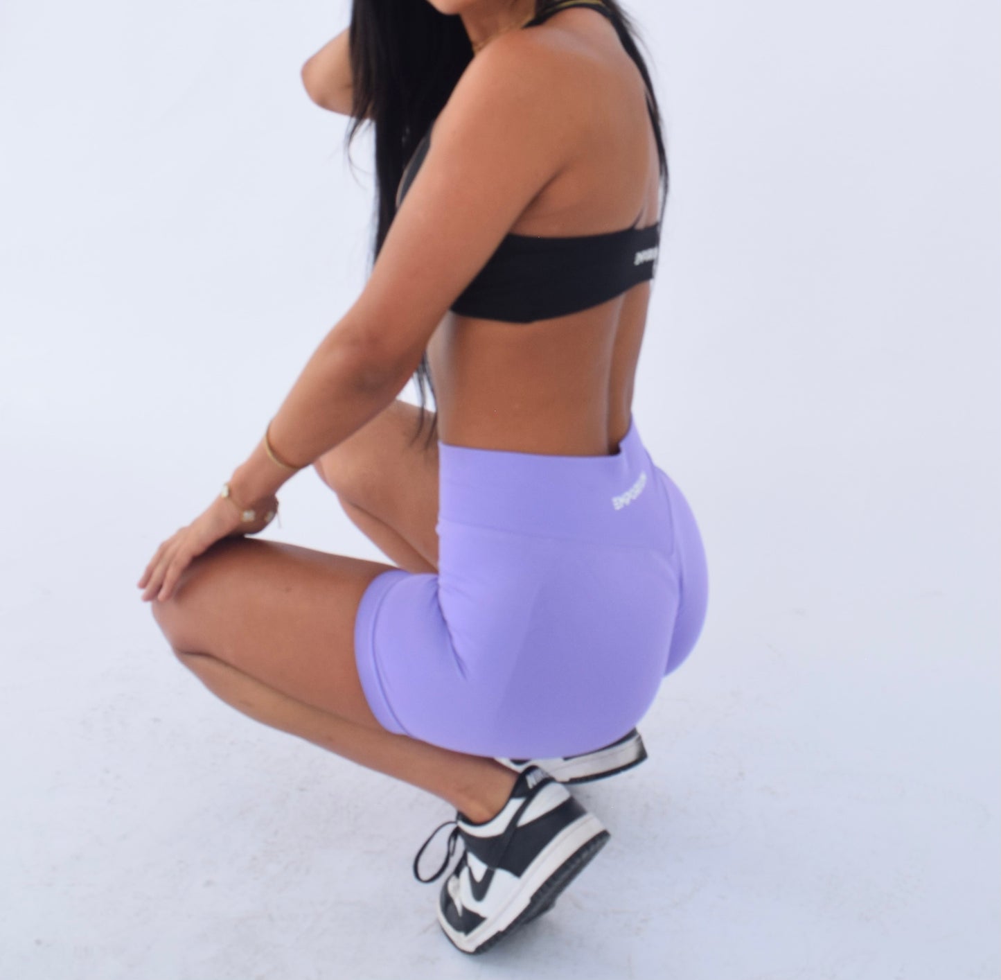 Essential scrunch shorts - Violet