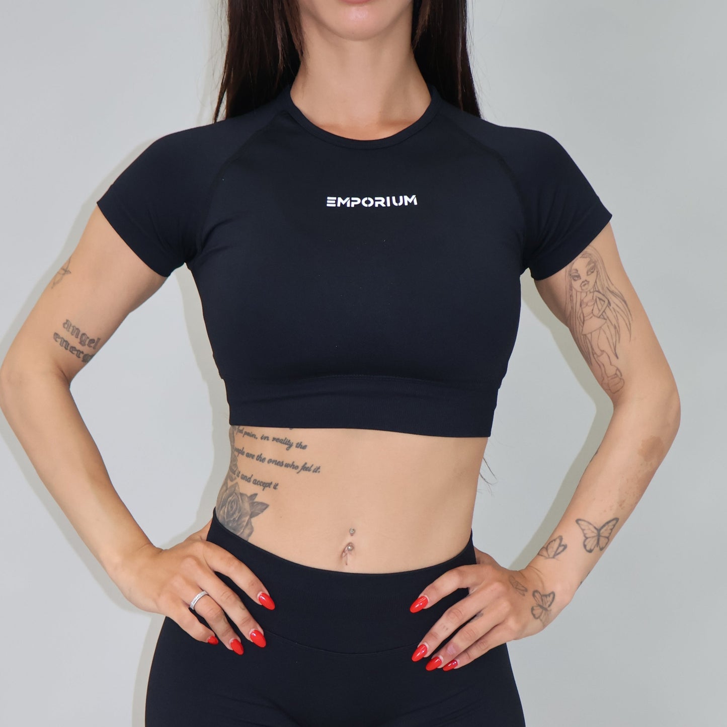 Contour Tee - Midnight Black