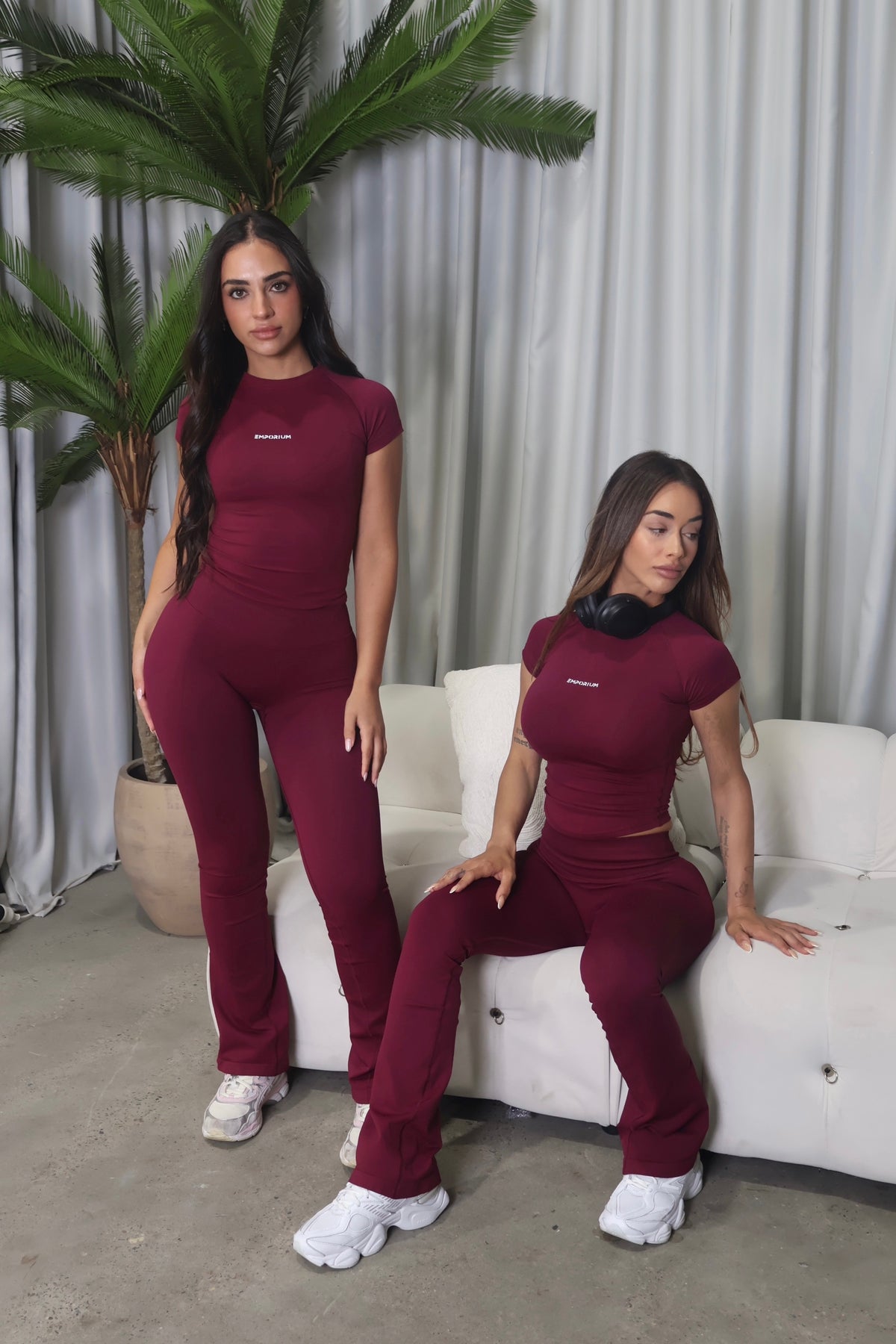 Contour Flares - Burgundy