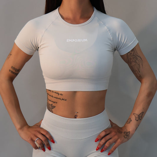 Contour Tee - Feather Grey