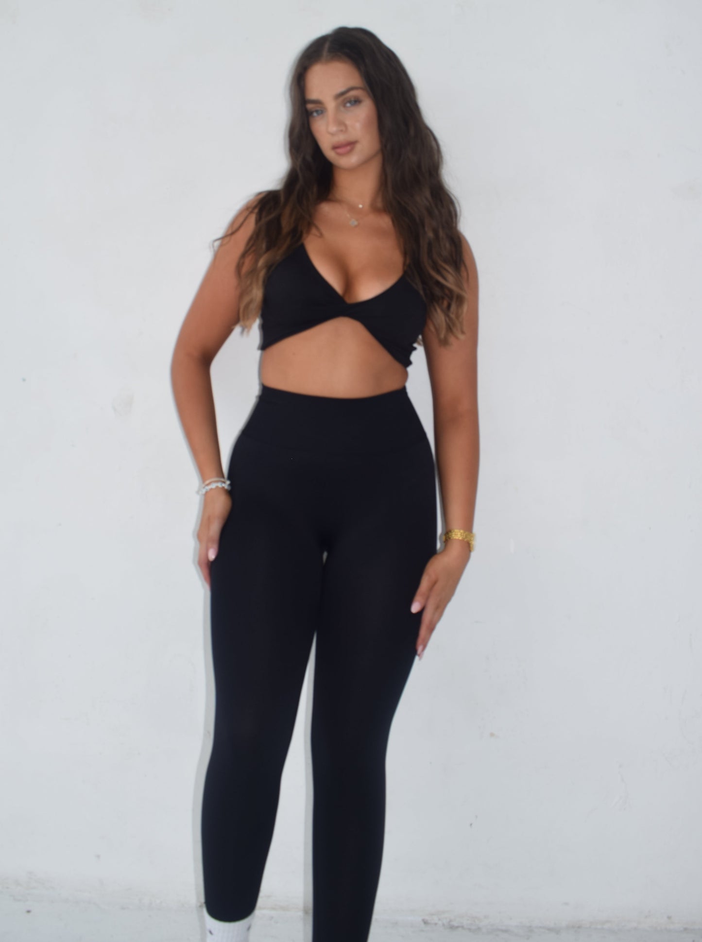 Essential scrunch leggings - Midnight Black