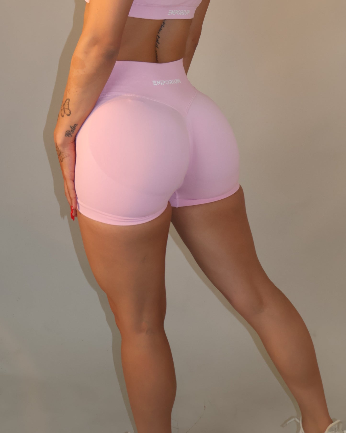 Contour shorts - Baby Pink