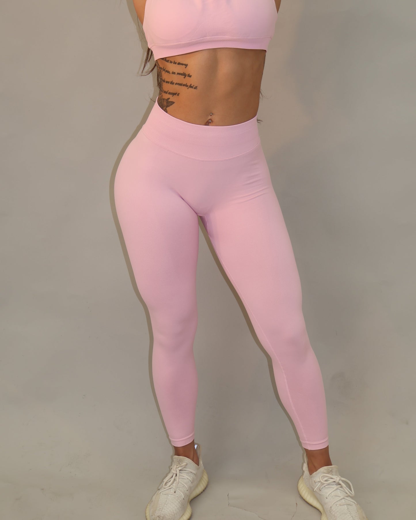 Contour Leggings - Baby Pink