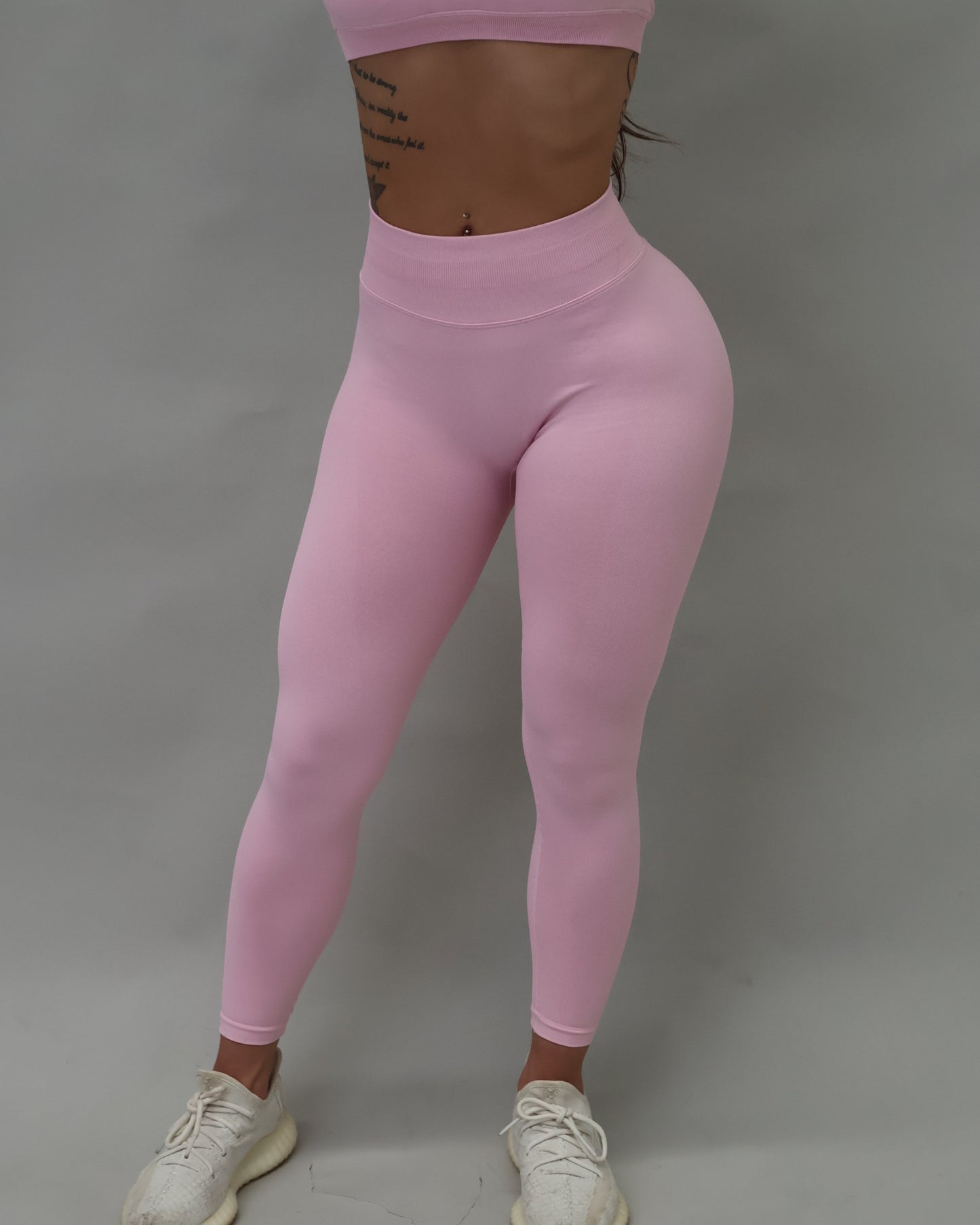 Contour Leggings - Baby Pink