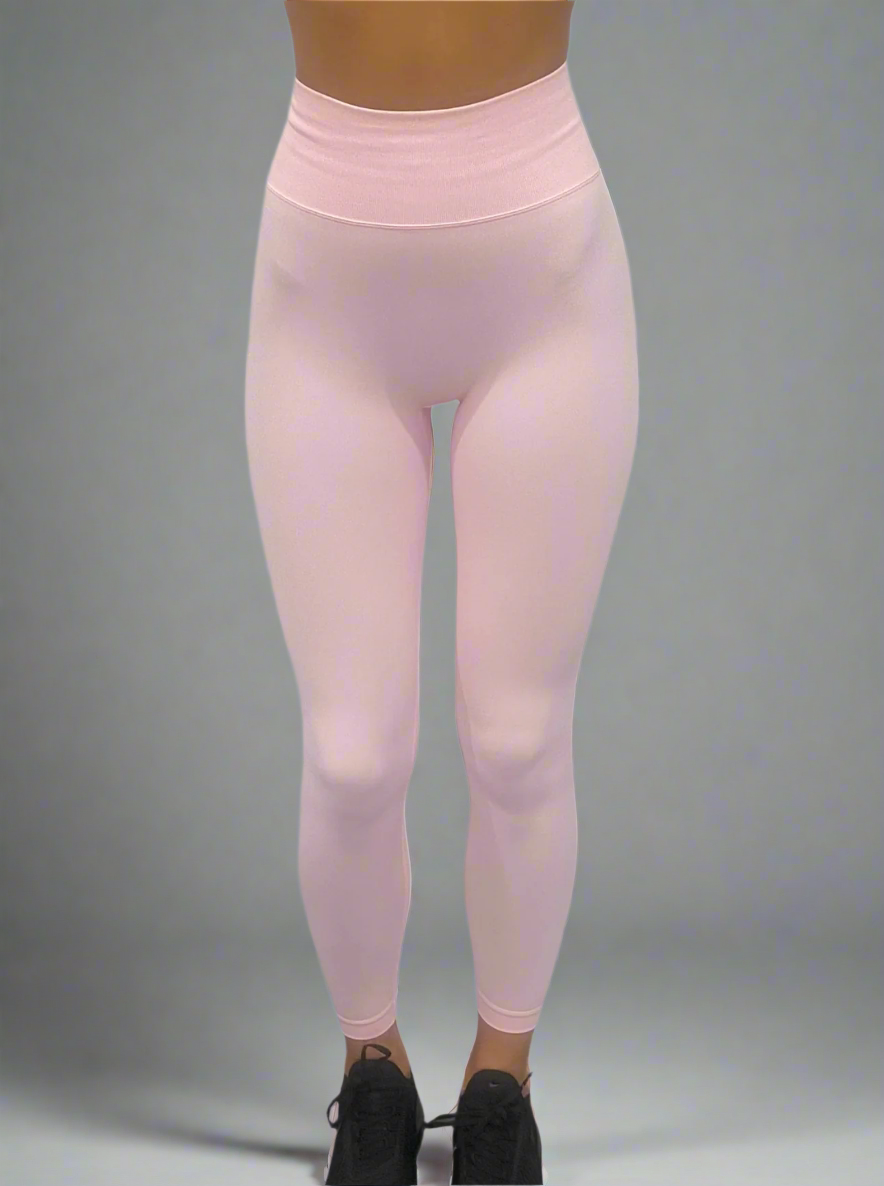 Essential scrunch leggings - Pastel Pink
