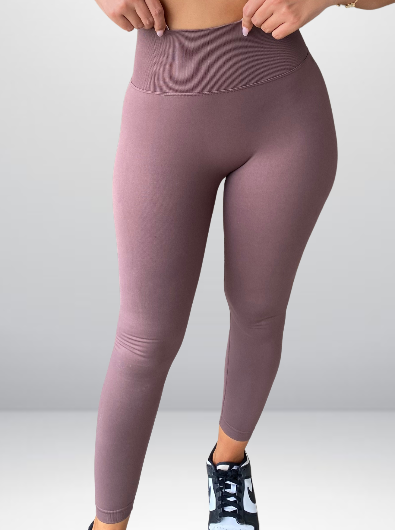 Essential scrunch leggings - Plum