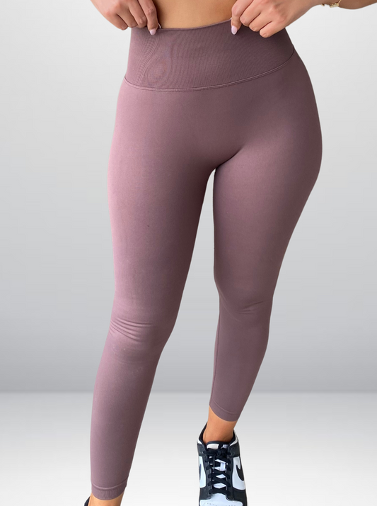 Essential scrunch leggings - Plum