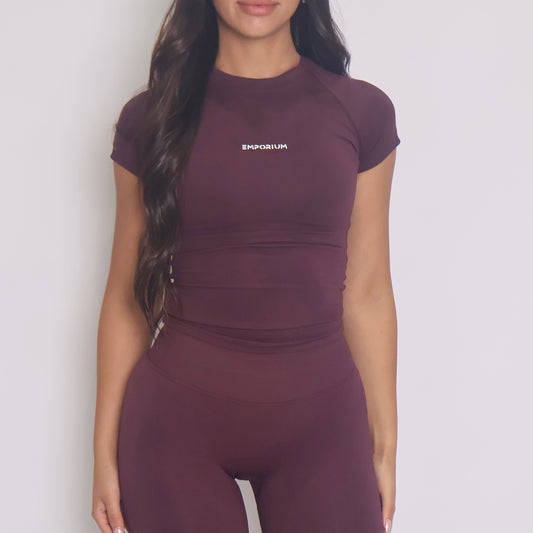 Sculpt Tee - Chocolate